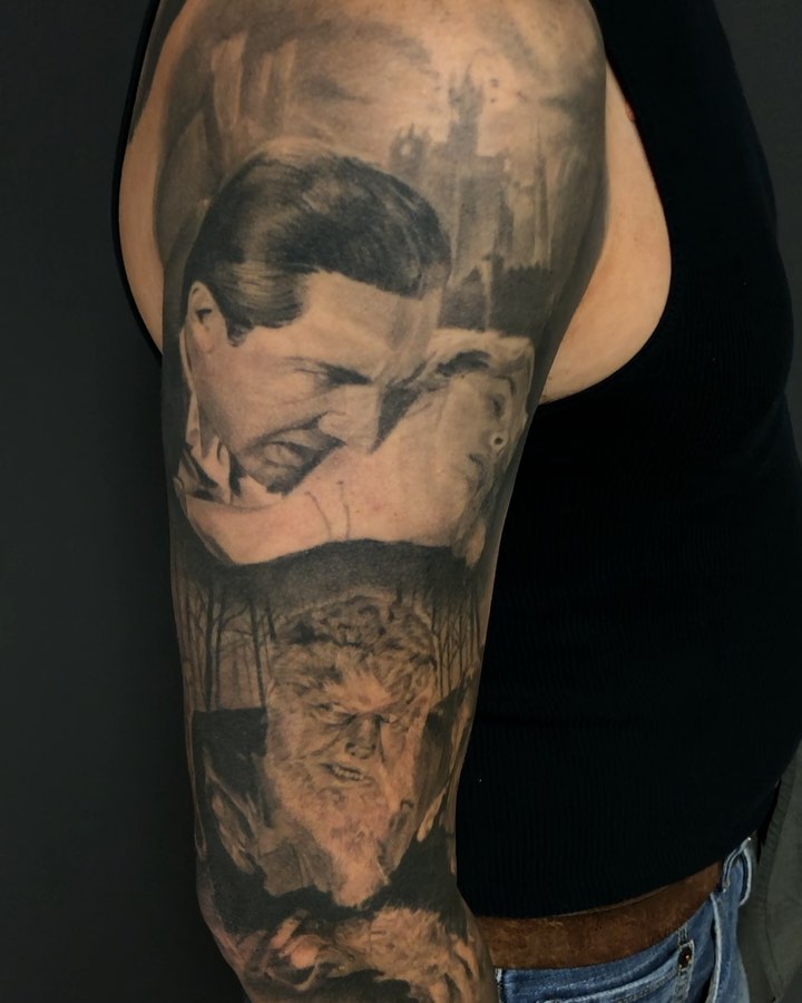 Universal Monsters sleeve, Dracula and Wolfman