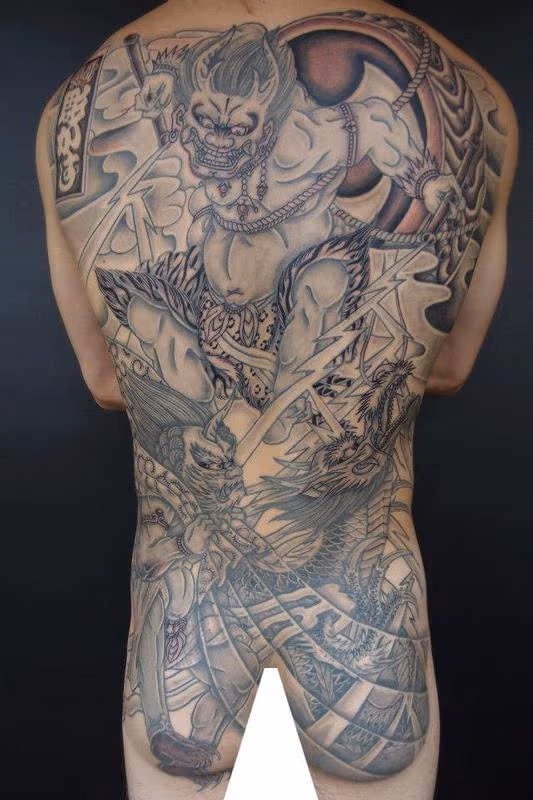 Fullback Irezumi Oni Tattoo