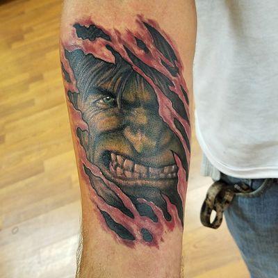 Hulk tattoo