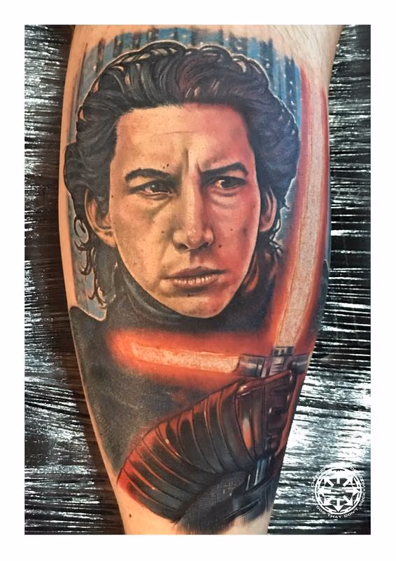 Kylo Ren color portrait