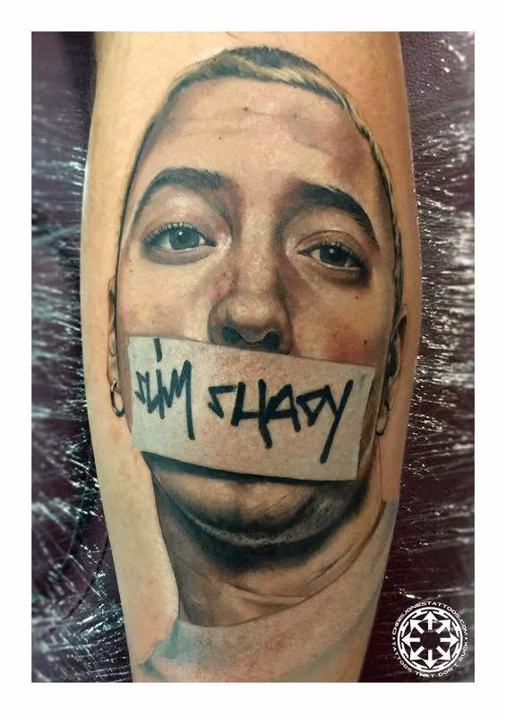 Color portrait of Eminem
