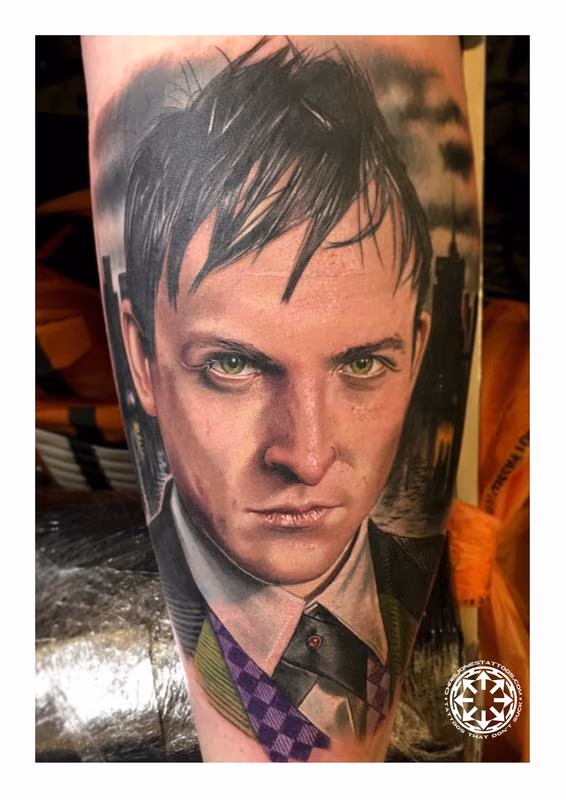 Color portrait of Penguin from Gotham
