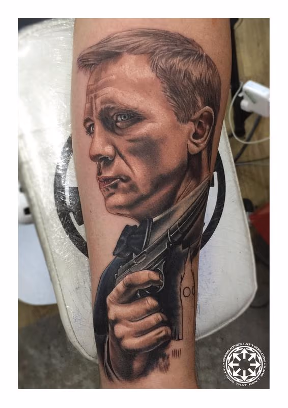 James Bond color portrait