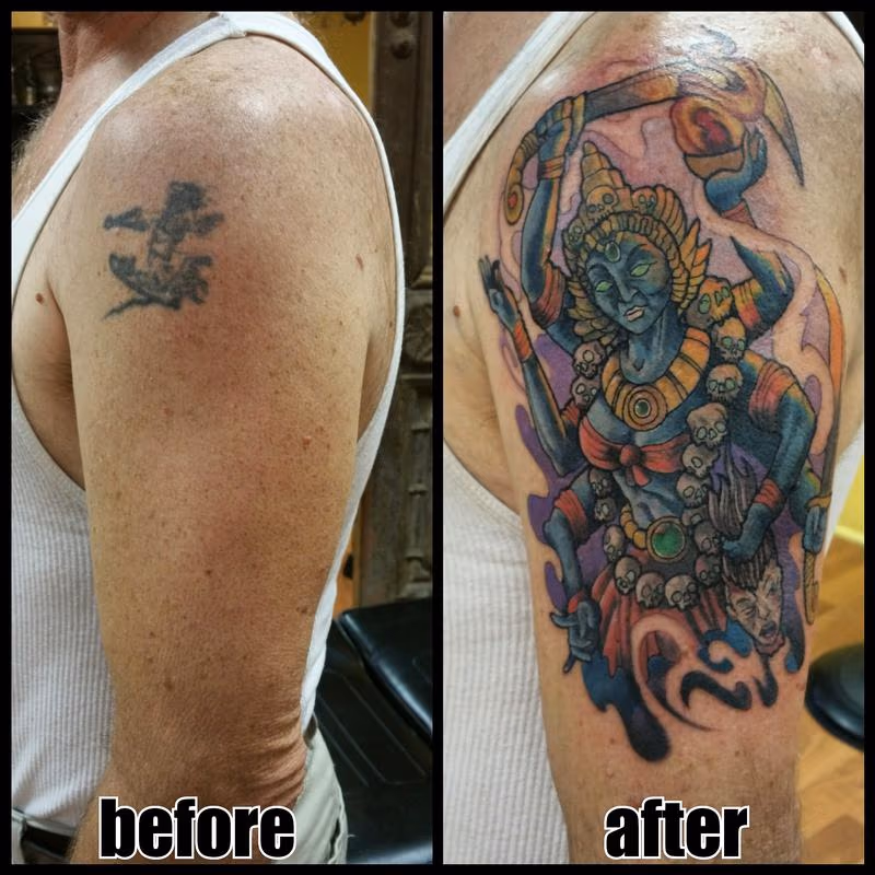 Kali tattoo cover up