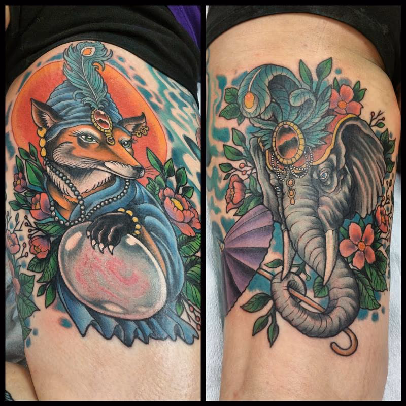 fox and elephant