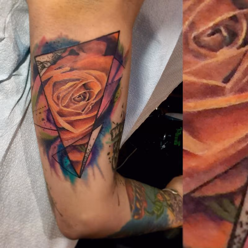 watercolor rose