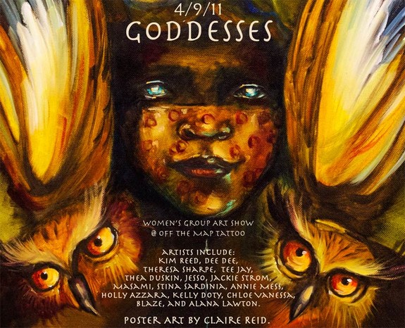 Goddesses Art Show Poster