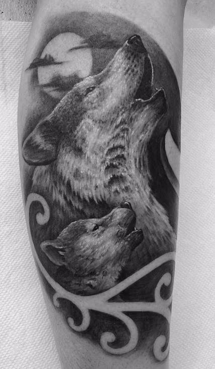 Howling Wolf and Cub