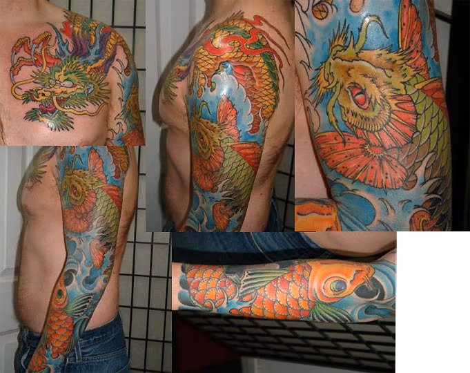 Dragon Koi Waterfall