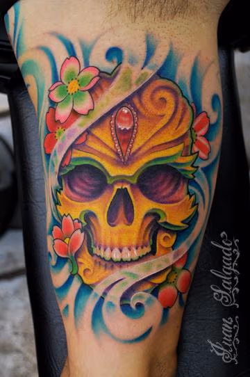 Jeweled Skull Tattoo