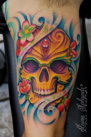 Jeweled Skull Tattoo