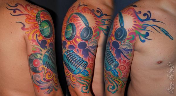 Microphone tattoo