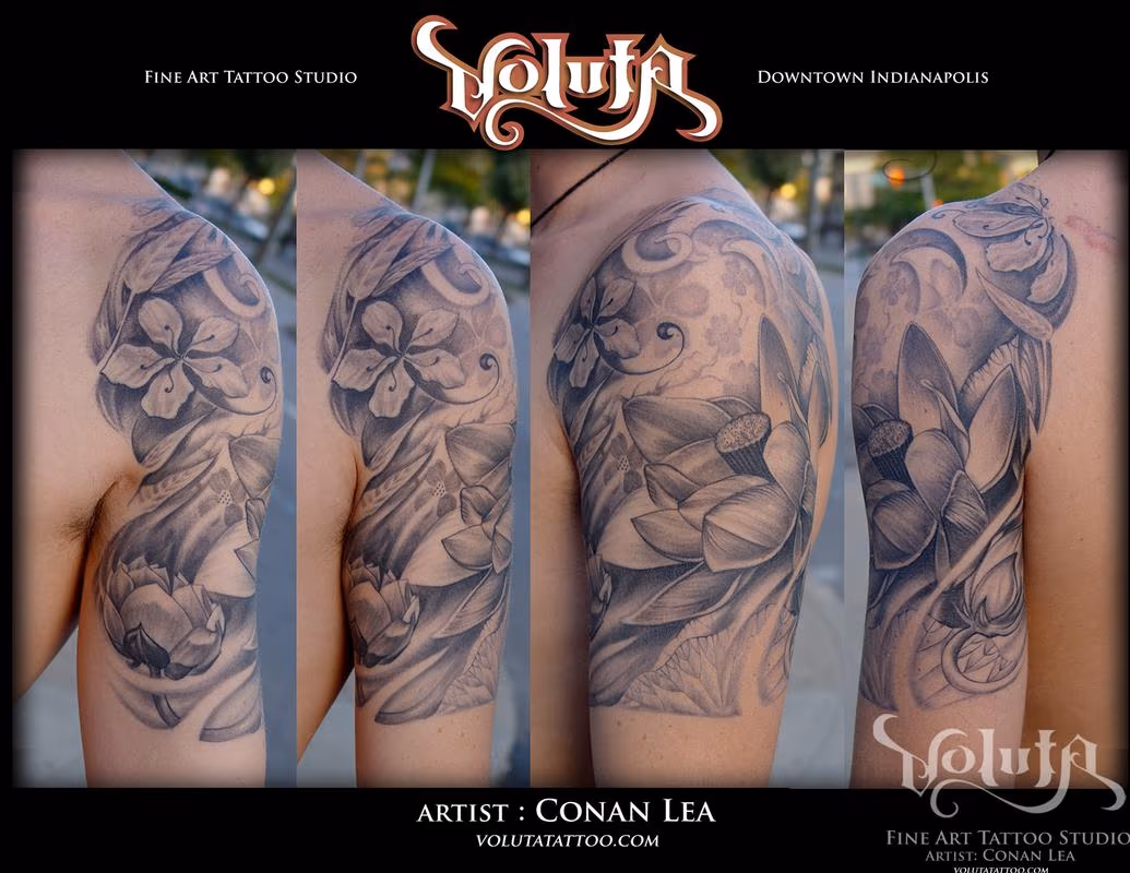 Deep Lotus Tattoo