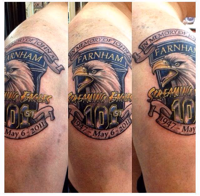 screaming eagles tattoo memorial