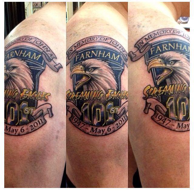 screaming eagles tattoo memorial