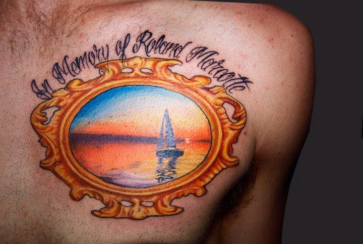 memorial color tattoo