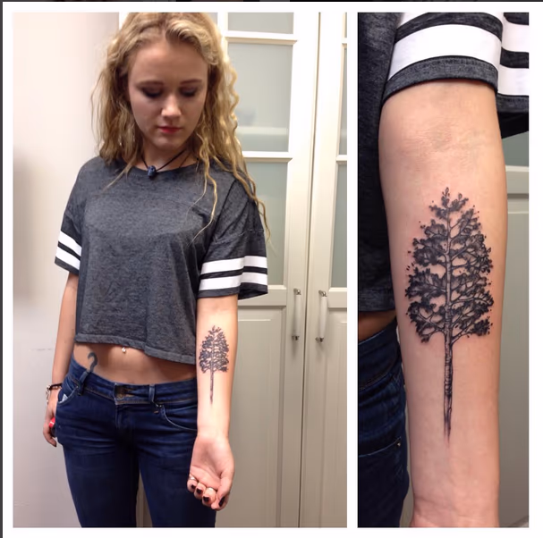 Pine Tree- Instagram @michaelbalesart