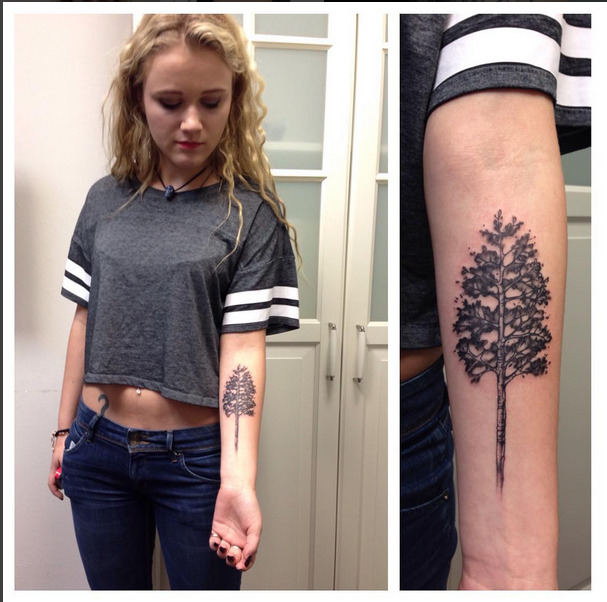 Pine Tree- Instagram @michaelbalesart