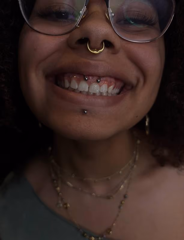 Smiley Septum Lebret Piercing by BabyGirl