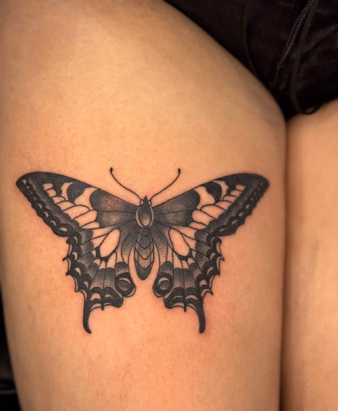 Buuterfly tattoo by Mari