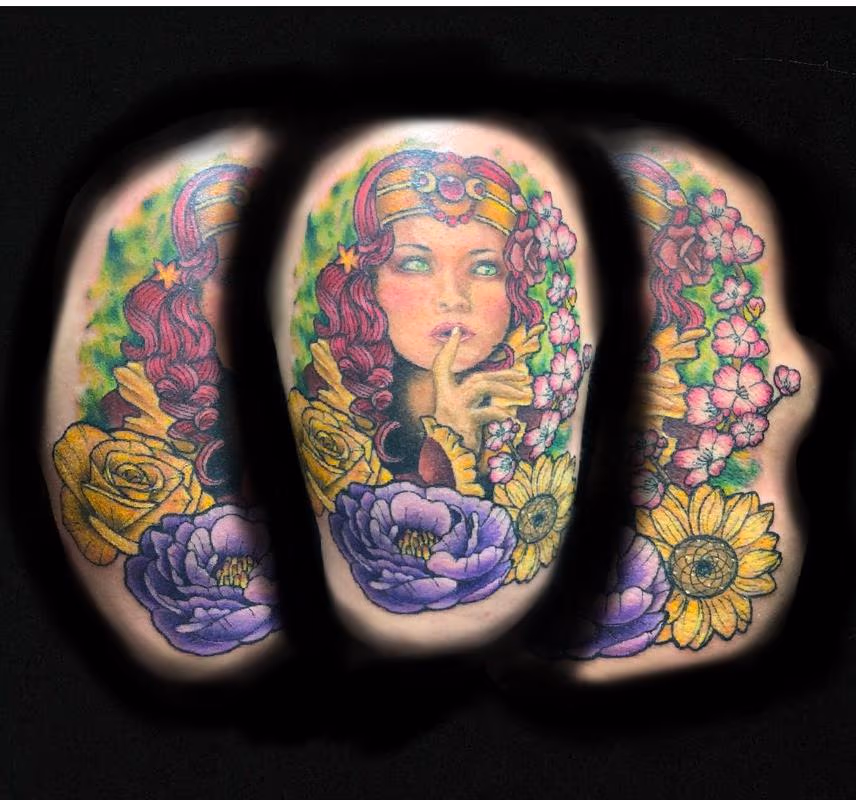 Lady Amongst Flowers