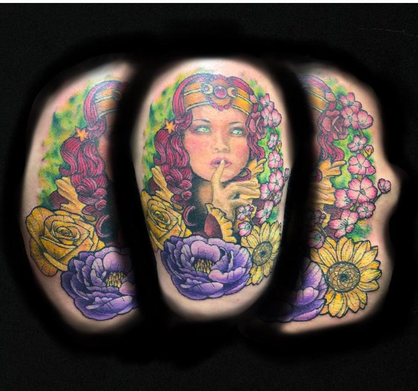 Lady Amongst Flowers