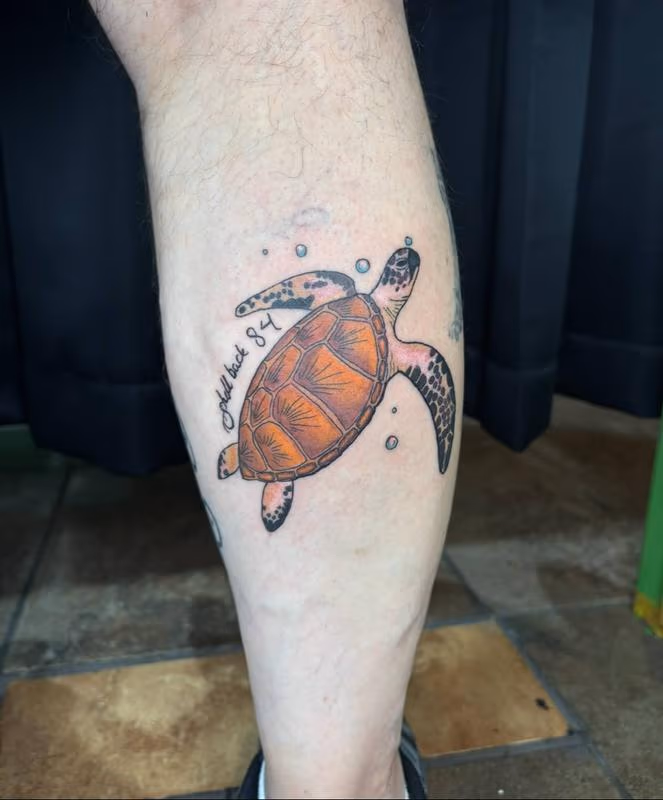 Sea turtle tattoo by BabyGirl