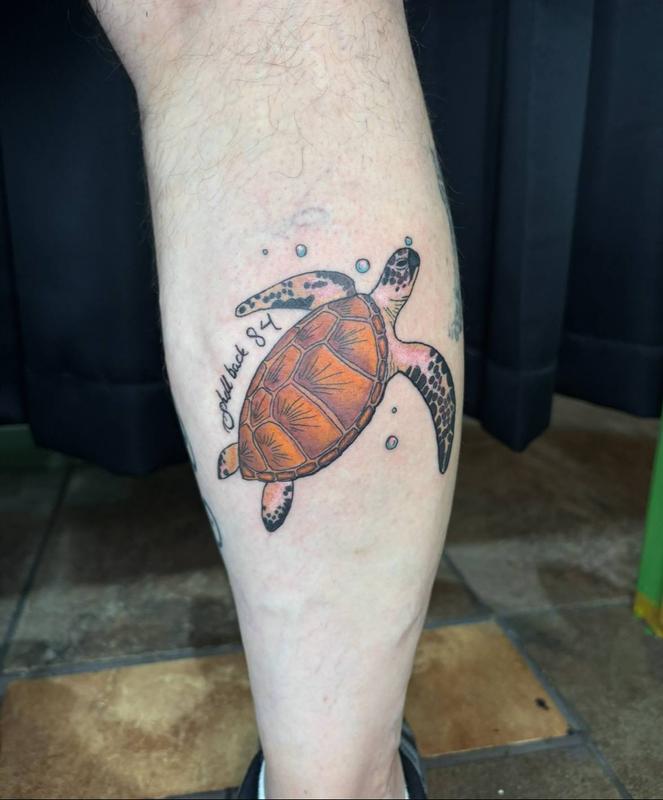 Sea turtle tattoo by BabyGirl