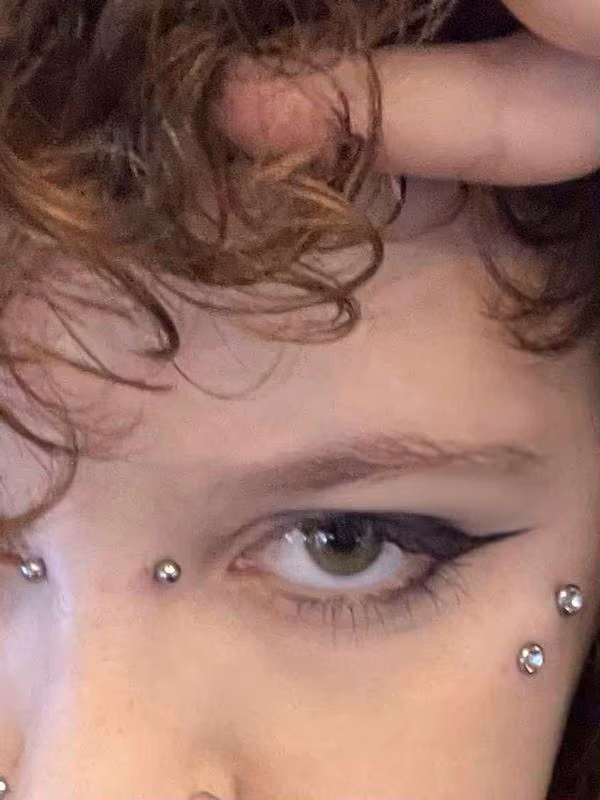 bridge piercing anti eyebrow piercing surface bar