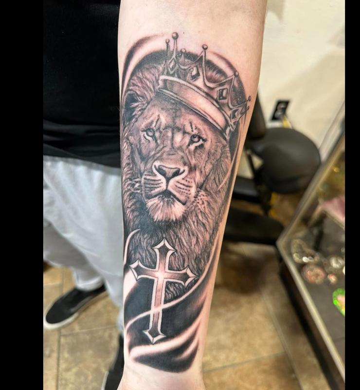 King Lion tattoo by Daddy Jack