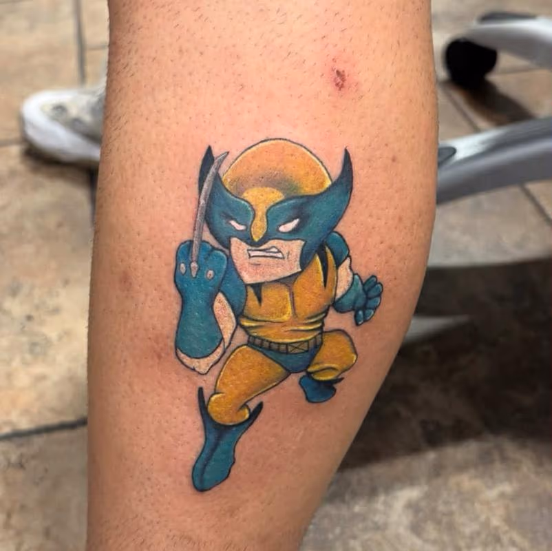 Wolverine cartoon Tattoo by AlyKat