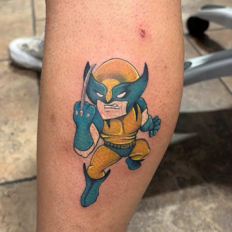 Wolverine cartoon Tattoo by AlyKat