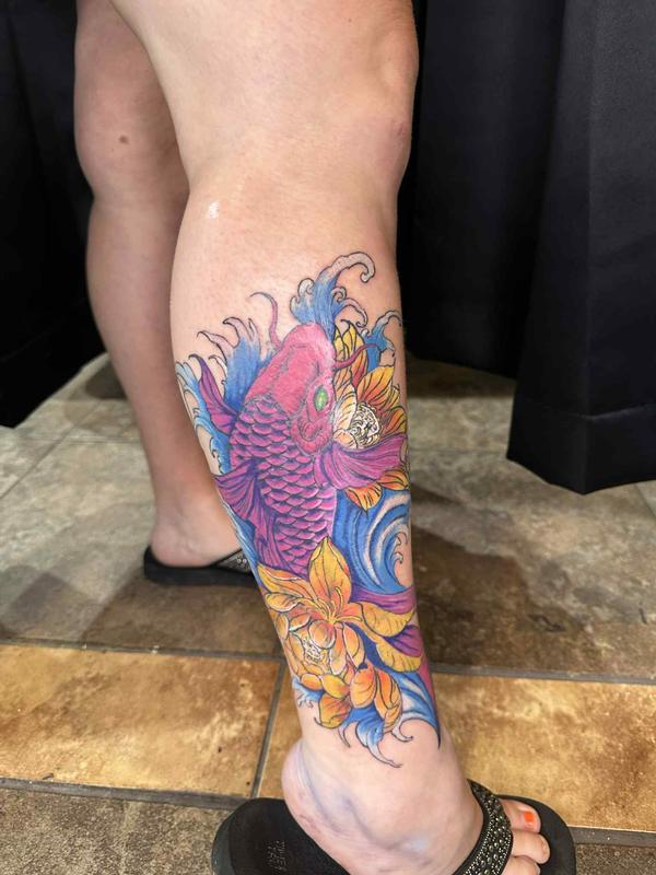 Japanese Koi fish tattoo by Buddy Boy