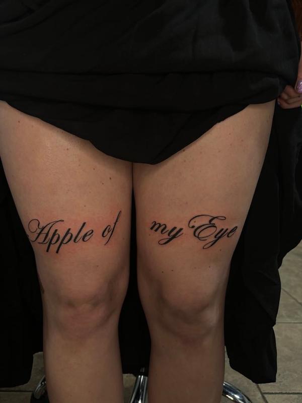 lettering tattoo