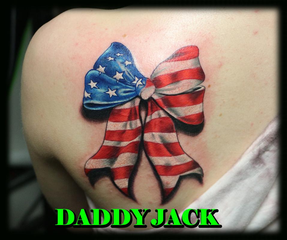 USA flag bow by Daddy Jack