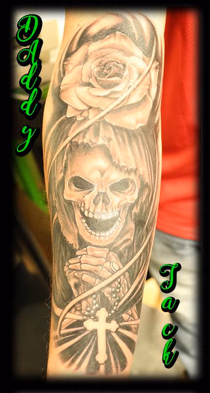 GrimReaper_Rose_TattooByDJack