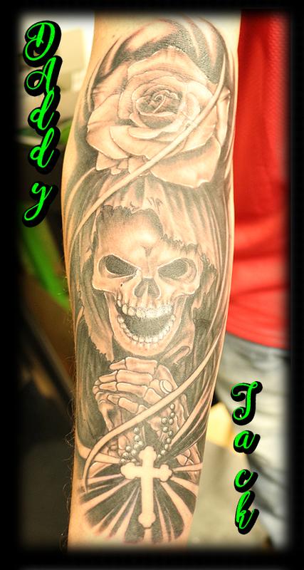 GrimReaper_Rose_TattooByDJack