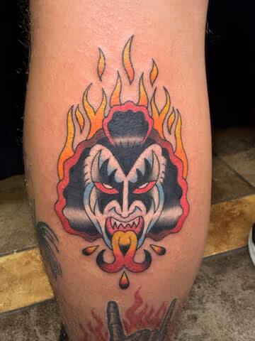 KISS sticker tattoo bySlyFox