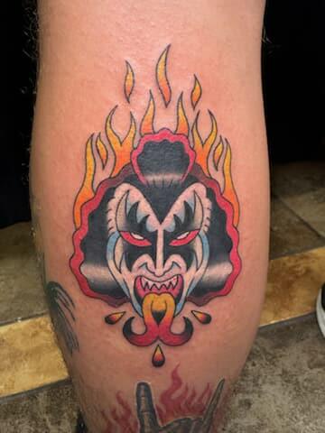KISS sticker tattoo bySlyFox