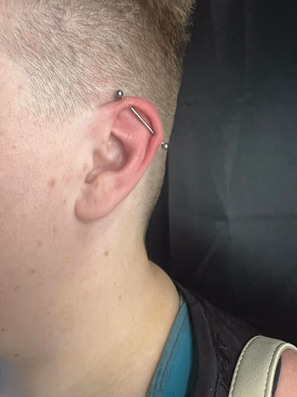 Industrial piercing by Kimber CareBear