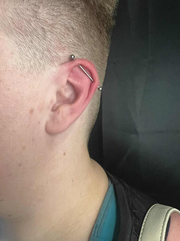 Industrial piercing by Kimber CareBear