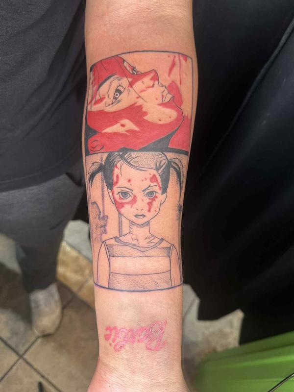 Anime tattoo by Buddy Boy