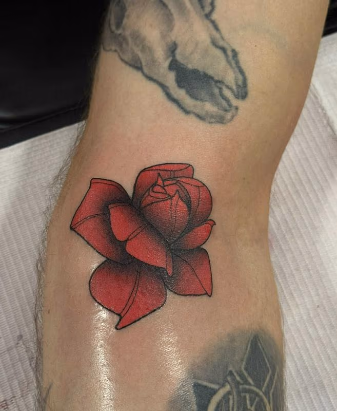 tattoo.rose.color.neotradional.design.
