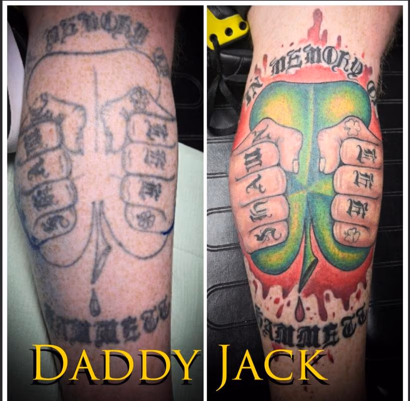 Clover Memorial Tattoo Touch Up