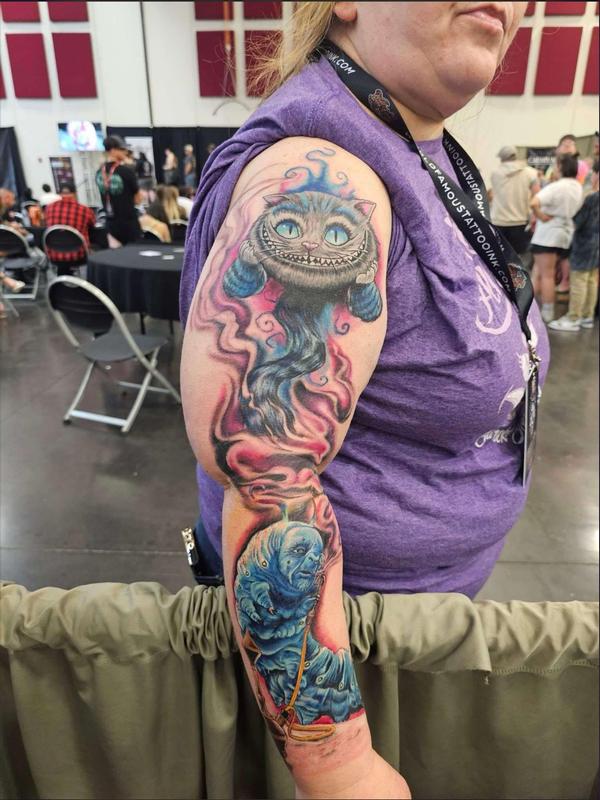 Alice in wonderland tattoo by Daddy Jack