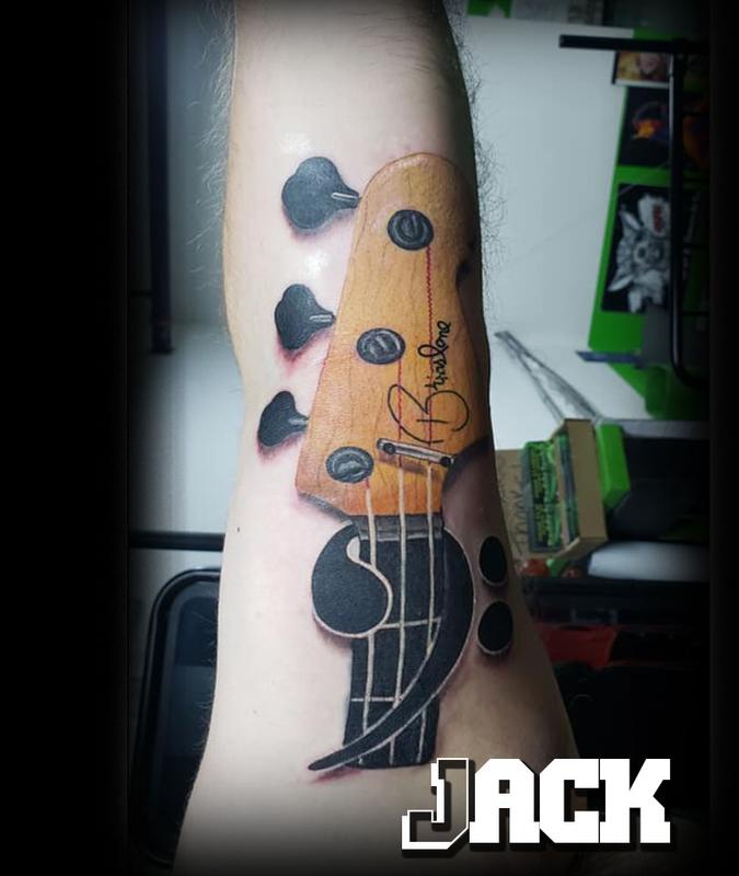 Base Guitar tattoo