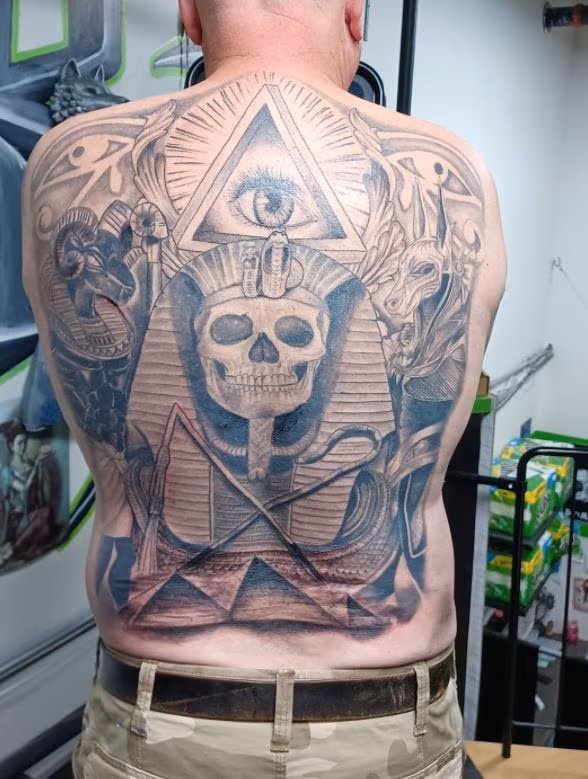 Egyptian back piece