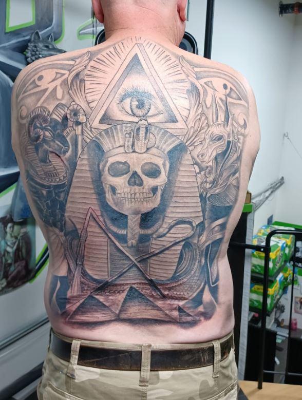 Egyptian back piece