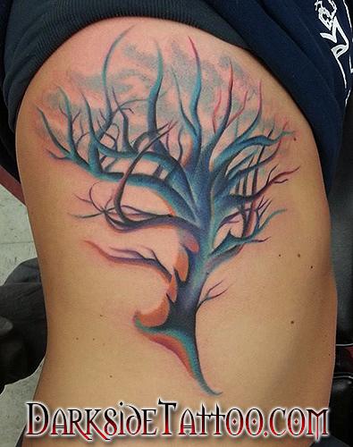 Color Tree Tattoo