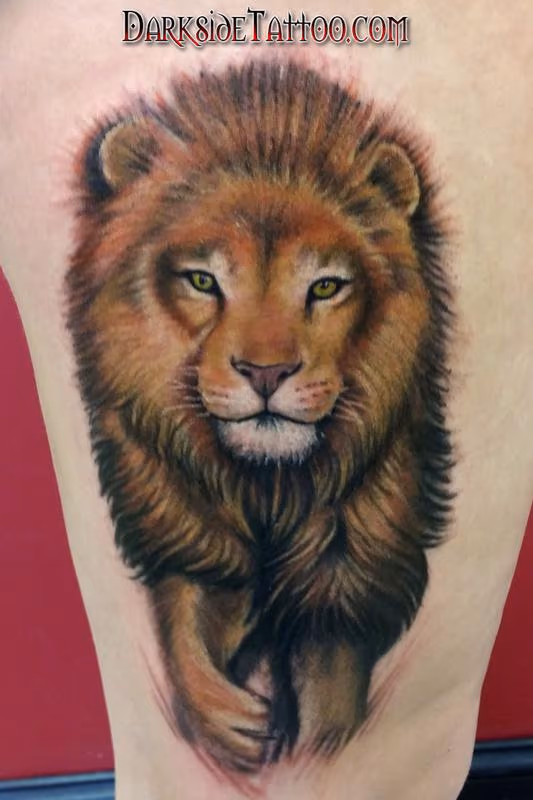 Color Lion Tattoo